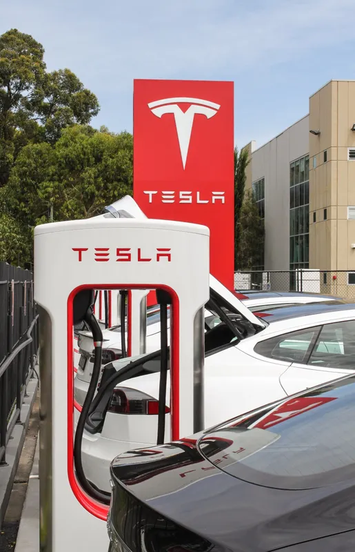 Tesla Model S at Dealership