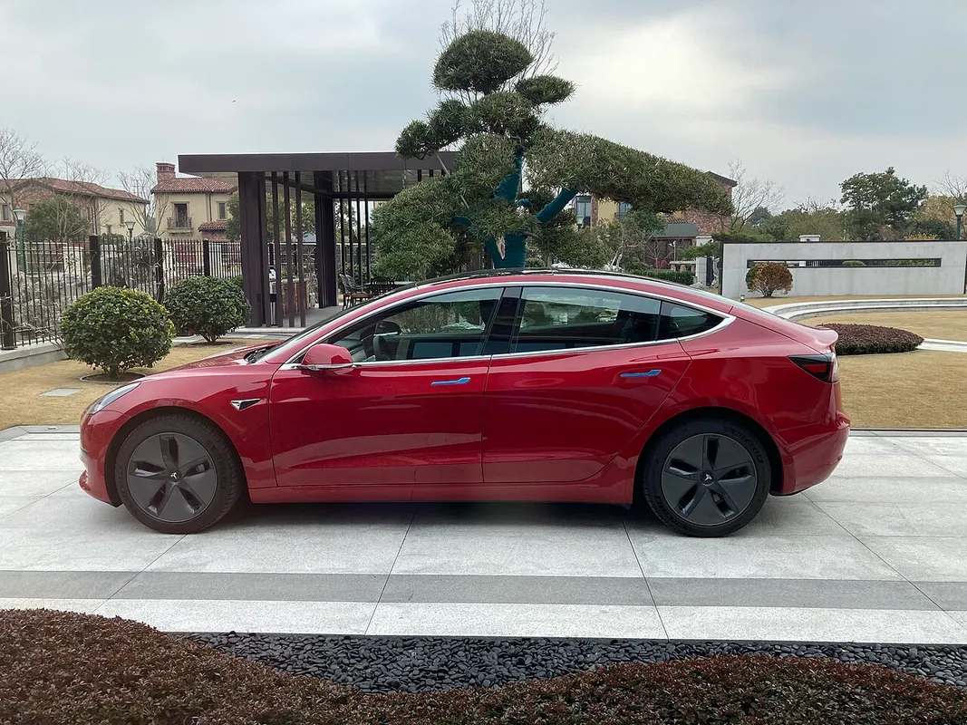 Tesla Model Y passenger side view